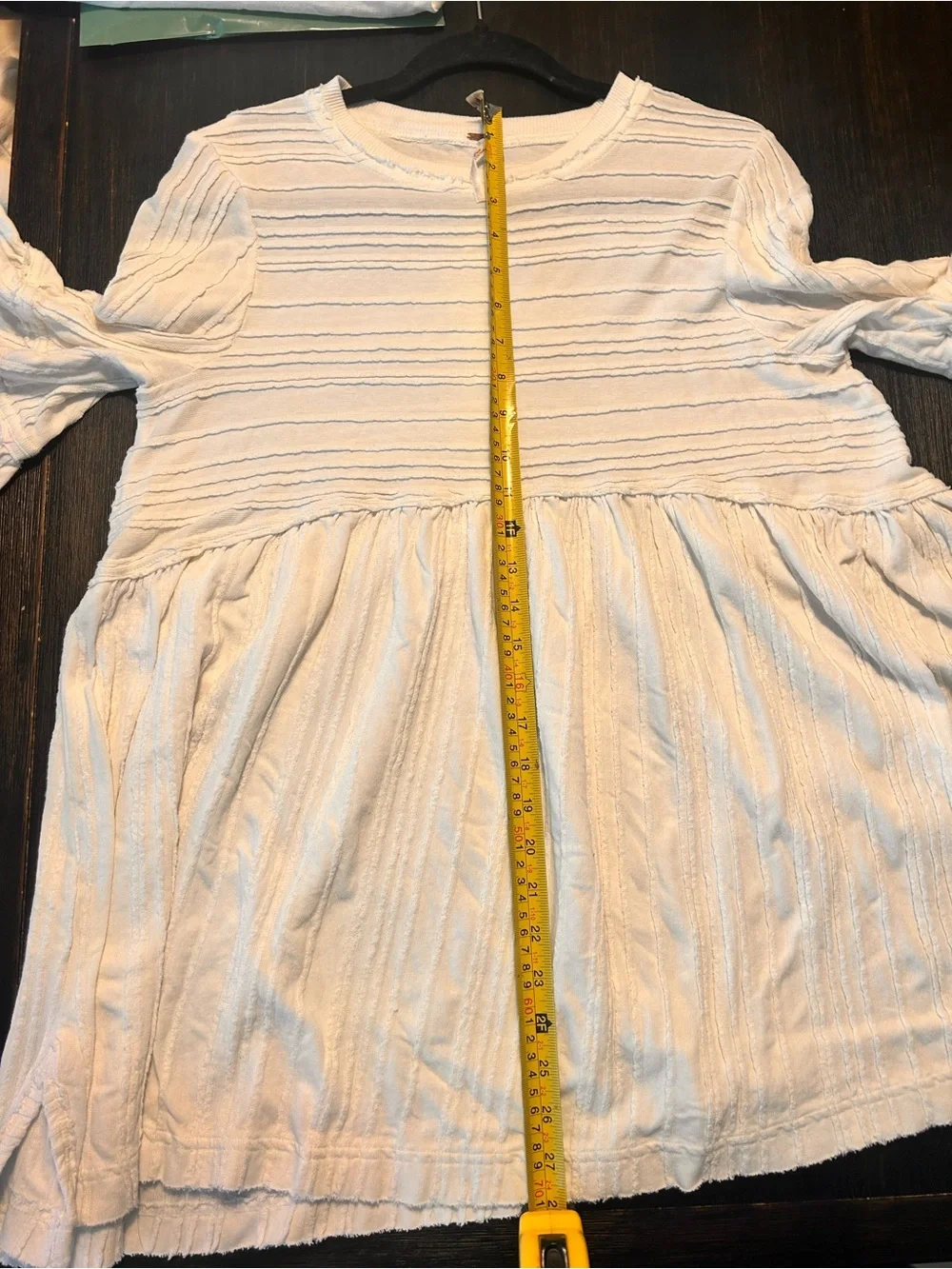 Free People Cream Ruffle Babydoll Mini Dress XS